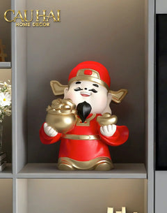 Tết Couture - Tượng Thần Tài Kim Tinh Tụ Bảo-TƯỢNG TRANG TRÍ-CẬU HAI HOME DECOR