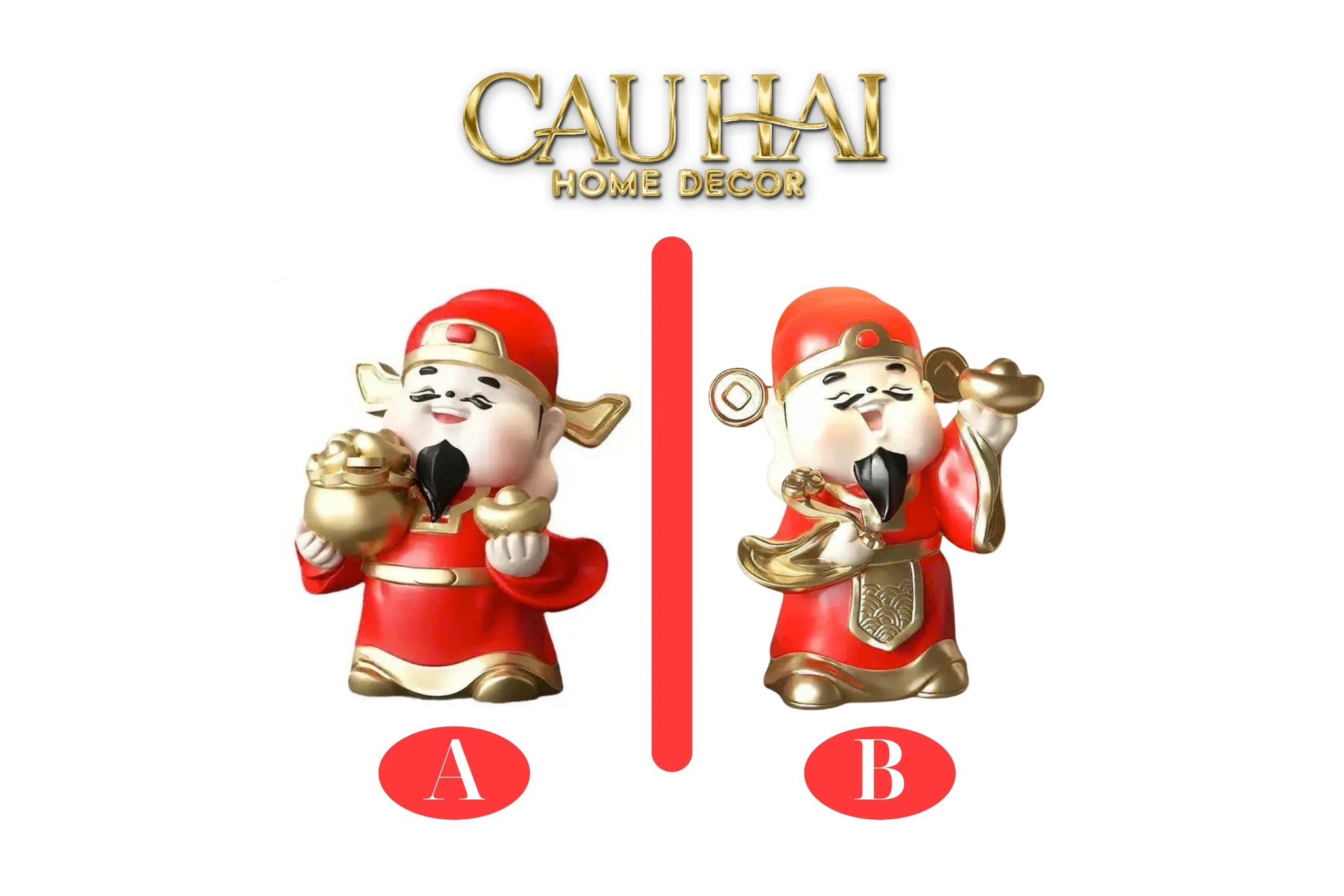 Tết Couture - Tượng Thần Tài Kim Tinh Tụ Bảo-CẬU HAI HOME DECOR