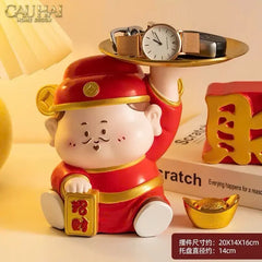 Tết Couture - Tượng Thần Tài Phúc Mãn Đường - Key Holder Figurines-TƯỢNG TRANG TRÍ-CẬU HAI HOME DECOR