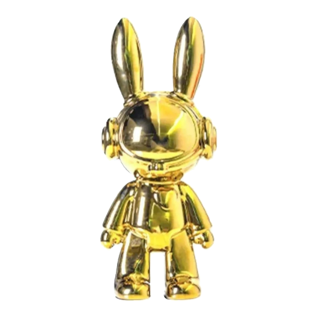 Tượng Thỏ Ultra Lapin Astronaute Or