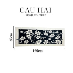 Thảm Bed Dệt Kim 60X160 Nocturne Florale-THẢM TRÒN - THẢM BED-CẬU HAI HOME DECOR
