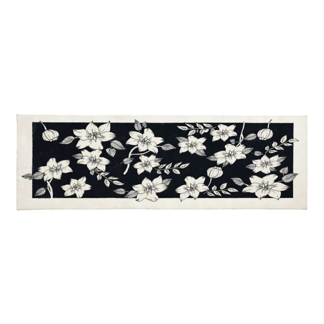 Thảm Bed Dệt Kim 60X160 Nocturne Florale-THẢM TRÒN - THẢM BED-Đối tác tại Trung Quốc theo từng đơn đặt hàng-CẬU HAI HOME DECOR