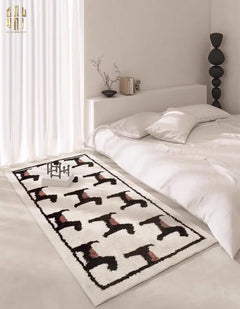 Thảm Bed Dệt Kim 80X160 - Noble Caniche - Bed Carpet-THẢM TRÒN - THẢM BED-CẬU HAI HOME DECOR