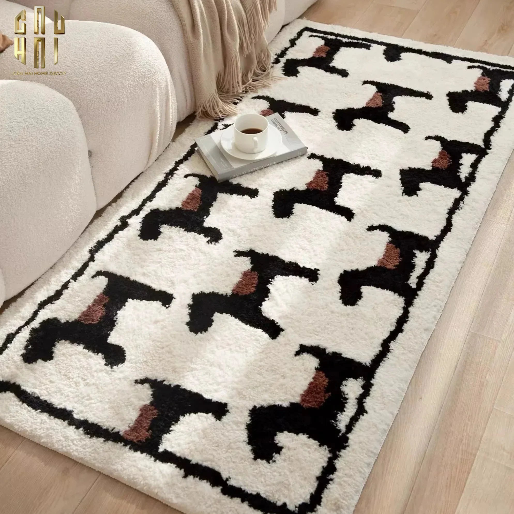 Thảm Bed Dệt Kim 80X160 - Noble Caniche - Bed Carpet-THẢM TRÒN - THẢM BED-CẬU HAI HOME DECOR