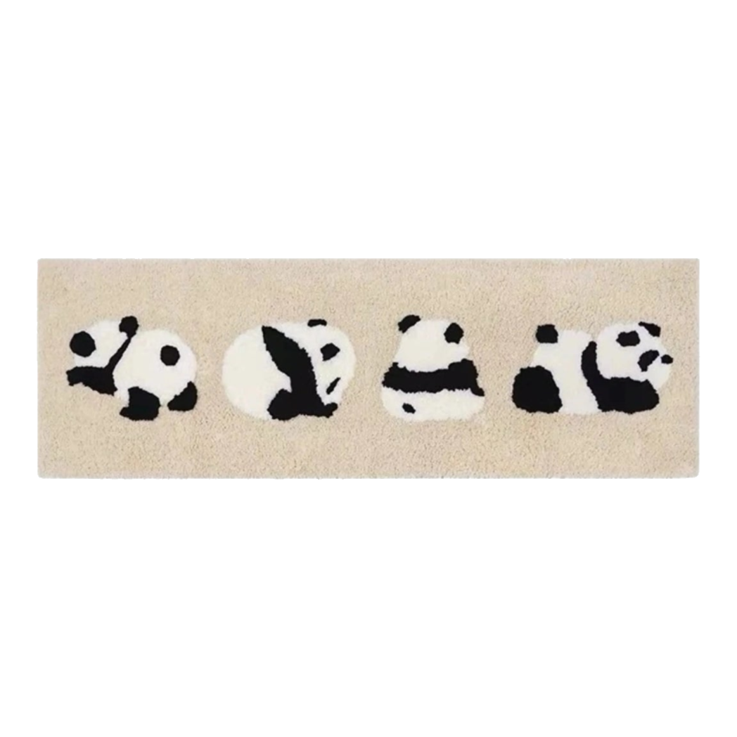Thảm Bed Dệt Kim 80X160 - Panda Parade-THẢM TRÒN - THẢM BED-Đối tác tại Trung Quốc theo từng đơn đặt hàng-CẬU HAI HOME DECOR