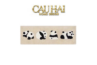 Thảm Bed Dệt Kim 80X160 - Panda Parade-THẢM TRÒN - THẢM BED-CẬU HAI HOME DECOR