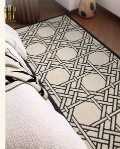Thảm Bed Len Đan Sợi Vòng 60X160 Cannage D.O D'Ivoire-THẢM TRÒN - THẢM BED-CẬU HAI HOME DECOR