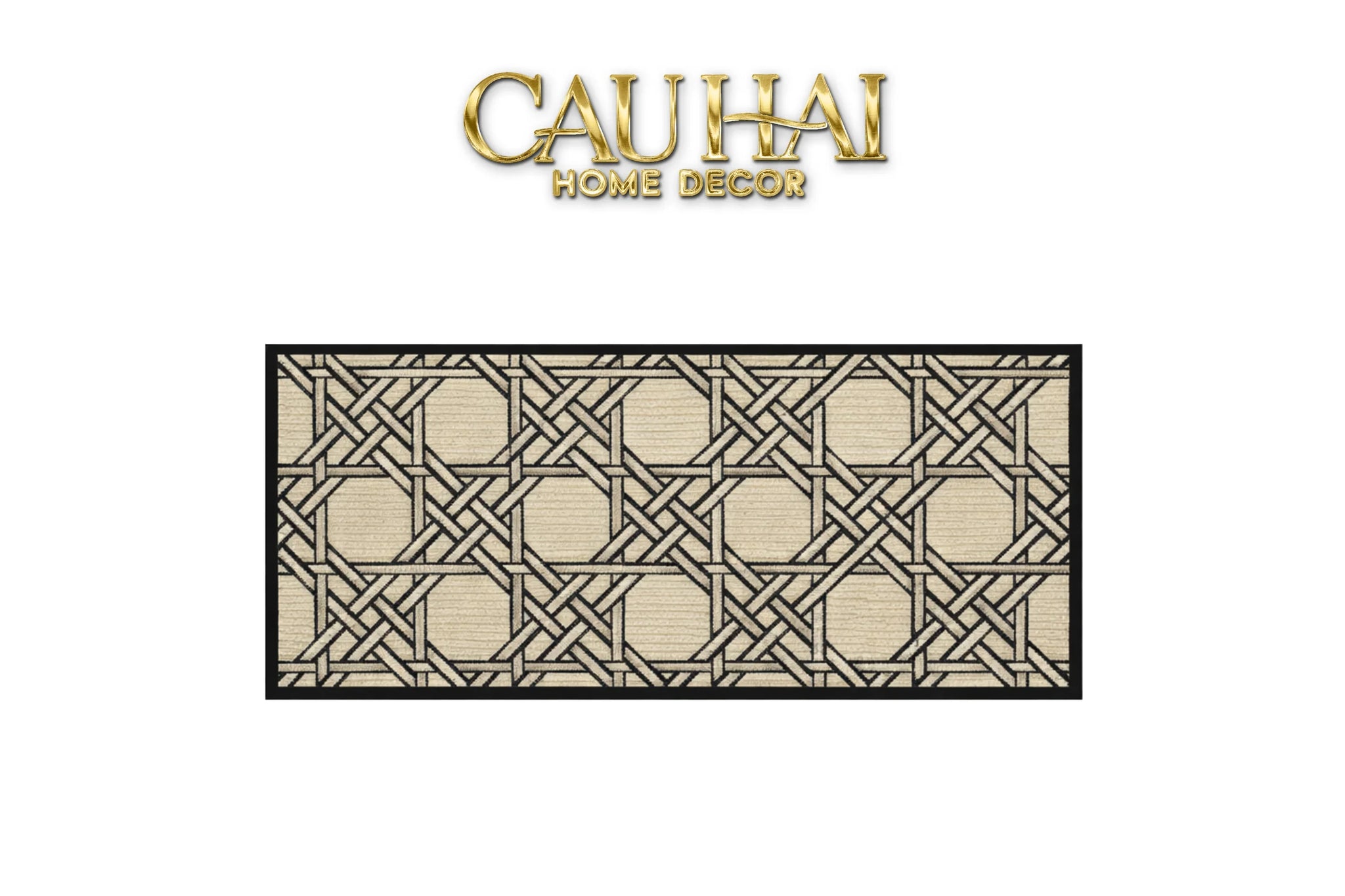 Thảm Bed Len Đan Sợi Vòng 60X160 Cannage D.O D'Ivoire-THẢM TRÒN - THẢM BED-CẬU HAI HOME DECOR