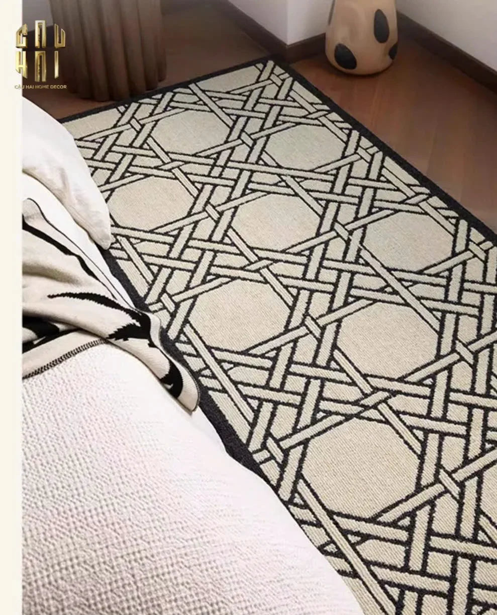 Thảm Bed Len Đan Sợi Vòng 60X160 Cannage D.O D'Ivoire-CẬU HAI HOME DECOR