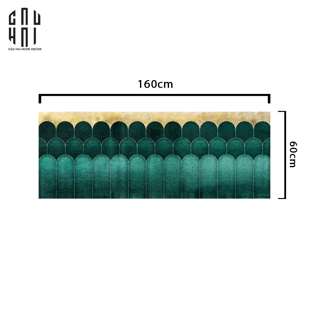 Thảm Bed Mist 60X160 Cm-THẢM TRÒN - THẢM BED-CẬU HAI HOME DECOR