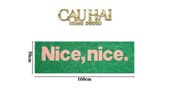 Thảm Bed Sợi Dệt 50X160 - Nice & Nice-THẢM TRÒN - THẢM BED-CẬU HAI HOME DECOR