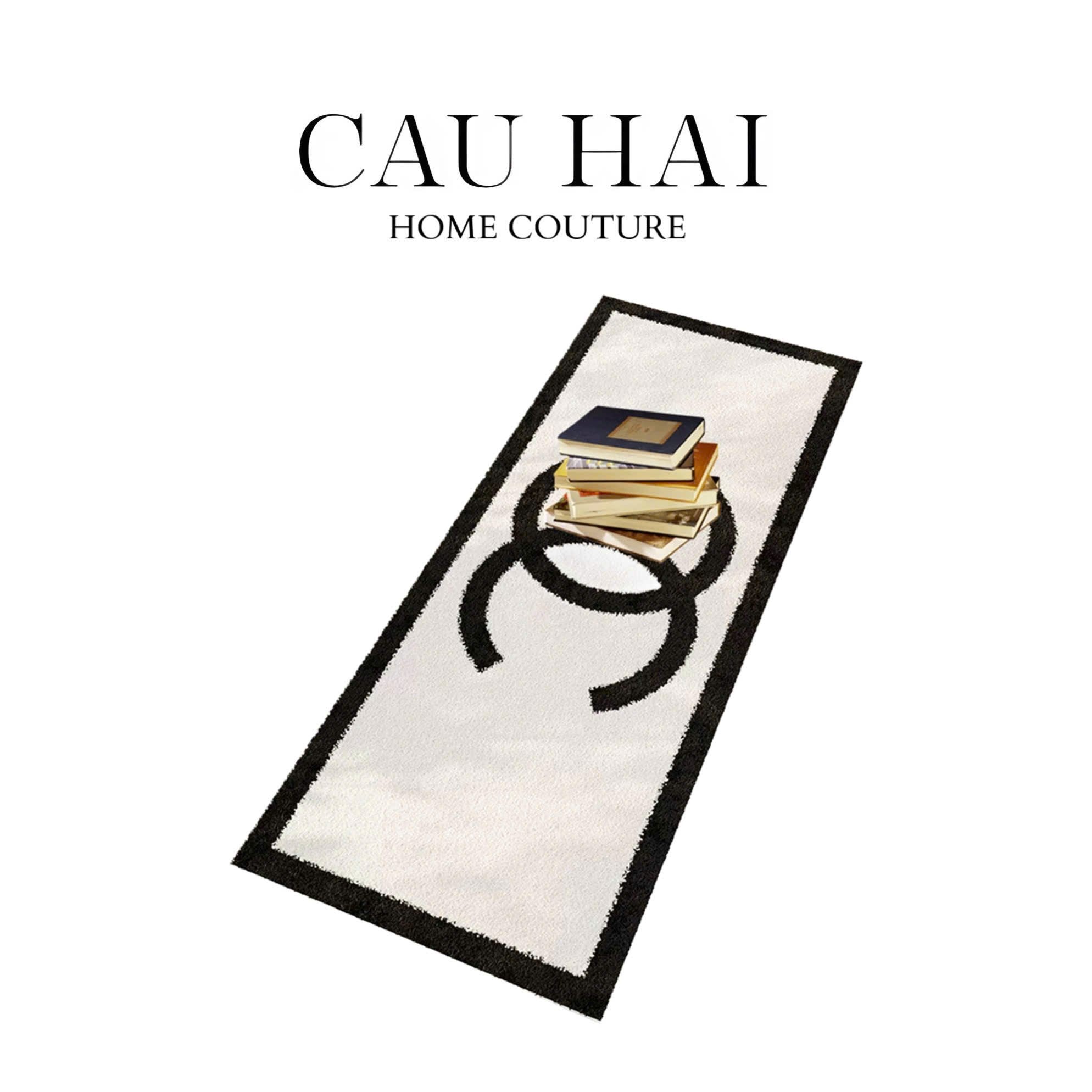 Thảm Bed Sợi Dệt 80X200 - Blanche Iconique Coco Spéciale Édition-THẢM TRÒN - THẢM BED-CẬU HAI HOME DECOR
