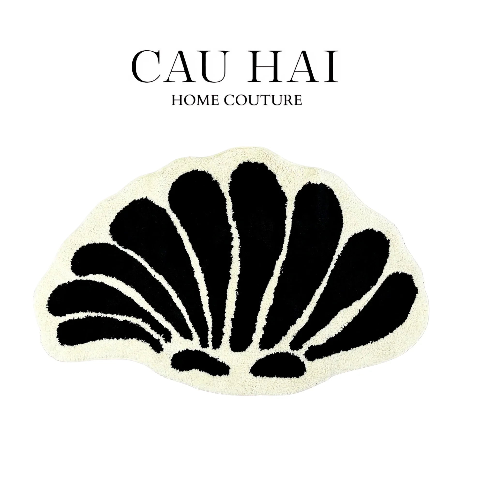Thảm Bed Sợi Dệt Shell Bloom 70X110Cm-CẬU HAI HOME DECOR