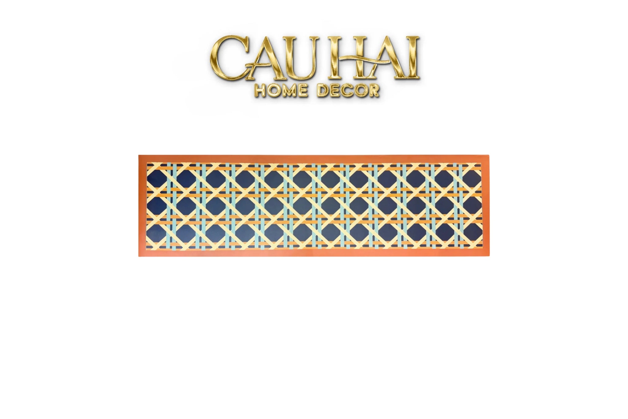 Thảm Bếp Da Cao Cấp - Water & Oil Repellent 45X150 - Amber Cannage-THẢM BẾP-CẬU HAI HOME DECOR
