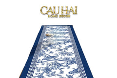 Thảm Bếp Microfiber Gen5 45x150 - Porcelain Revival Art - Indochine Oriental Jardin Kitchen Mat-CẬU HAI HOME DECOR