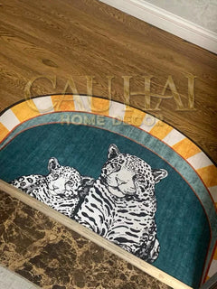 Thảm Cửa 60X90 - Panthère De Cirque-THẢM CỬA-CẬU HAI HOME DECOR