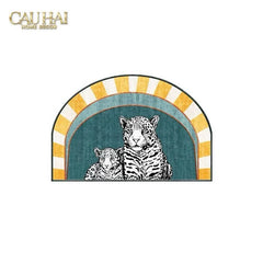 Thảm Cửa 80X120 - Deux Panthères De Cirque-THẢM CỬA-CẬU HAI HOME DECOR