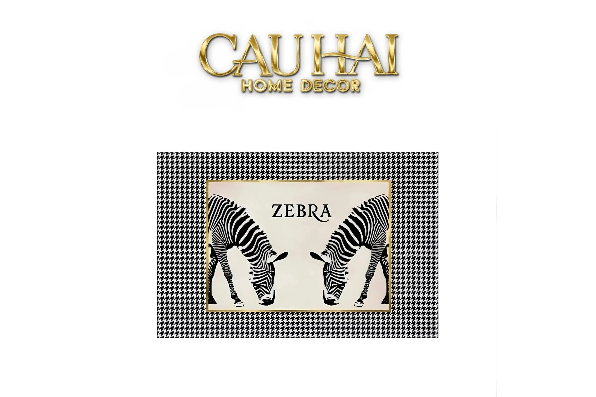 Thảm Cửa Da 100X120 - Hound Zebra-THẢM CỬA-CẬU HAI HOME DECOR