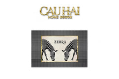 Thảm Cửa Da 100X120 - Hound Zebra-THẢM CỬA-CẬU HAI HOME DECOR