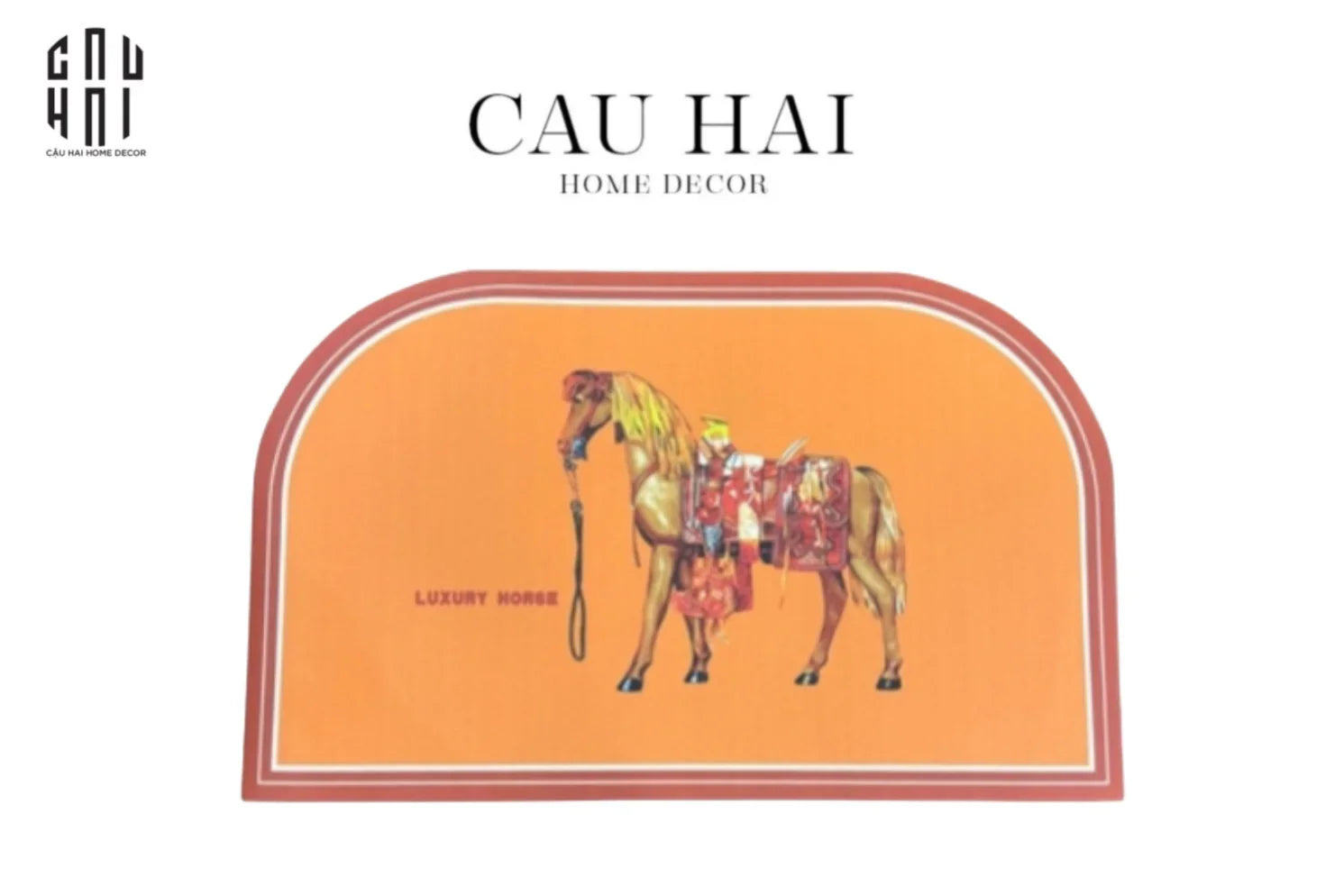 Thảm Cửa Da 50X80 - Mon Petit Cheval Door Mat-THẢM CỬA-CẬU HAI HOME DECOR