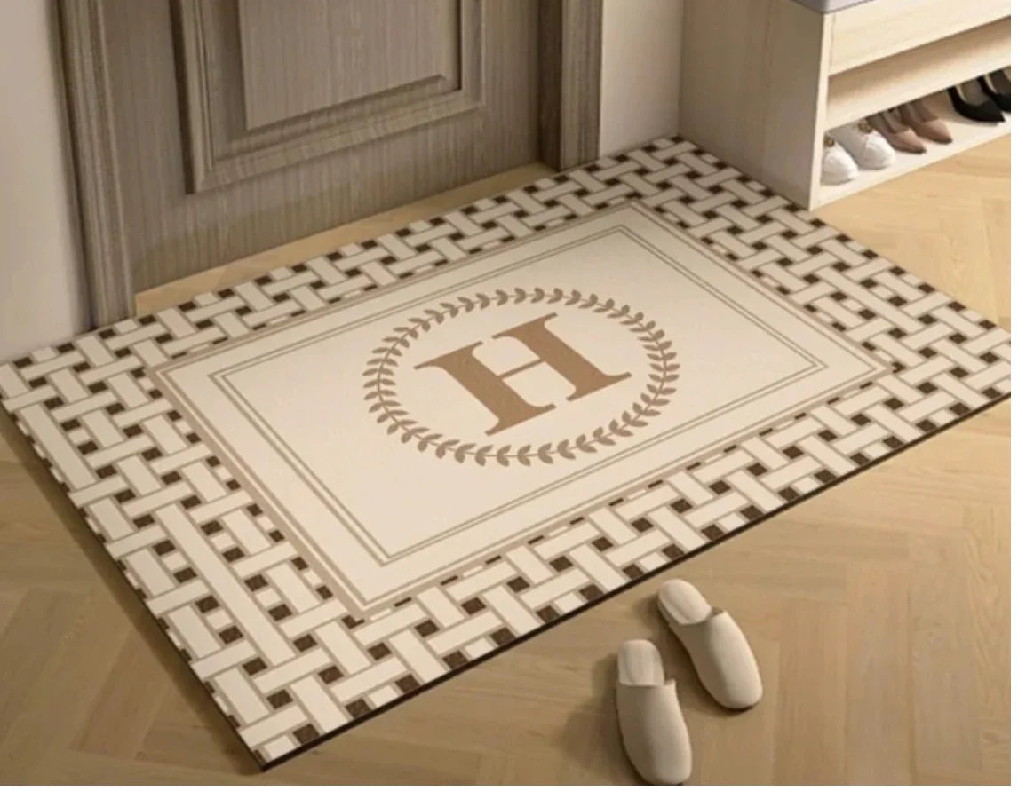 Thảm Cửa Da 60X90 - Iconic Beige Helios Door Mat-THẢM CỬA-CẬU HAI HOME DECOR