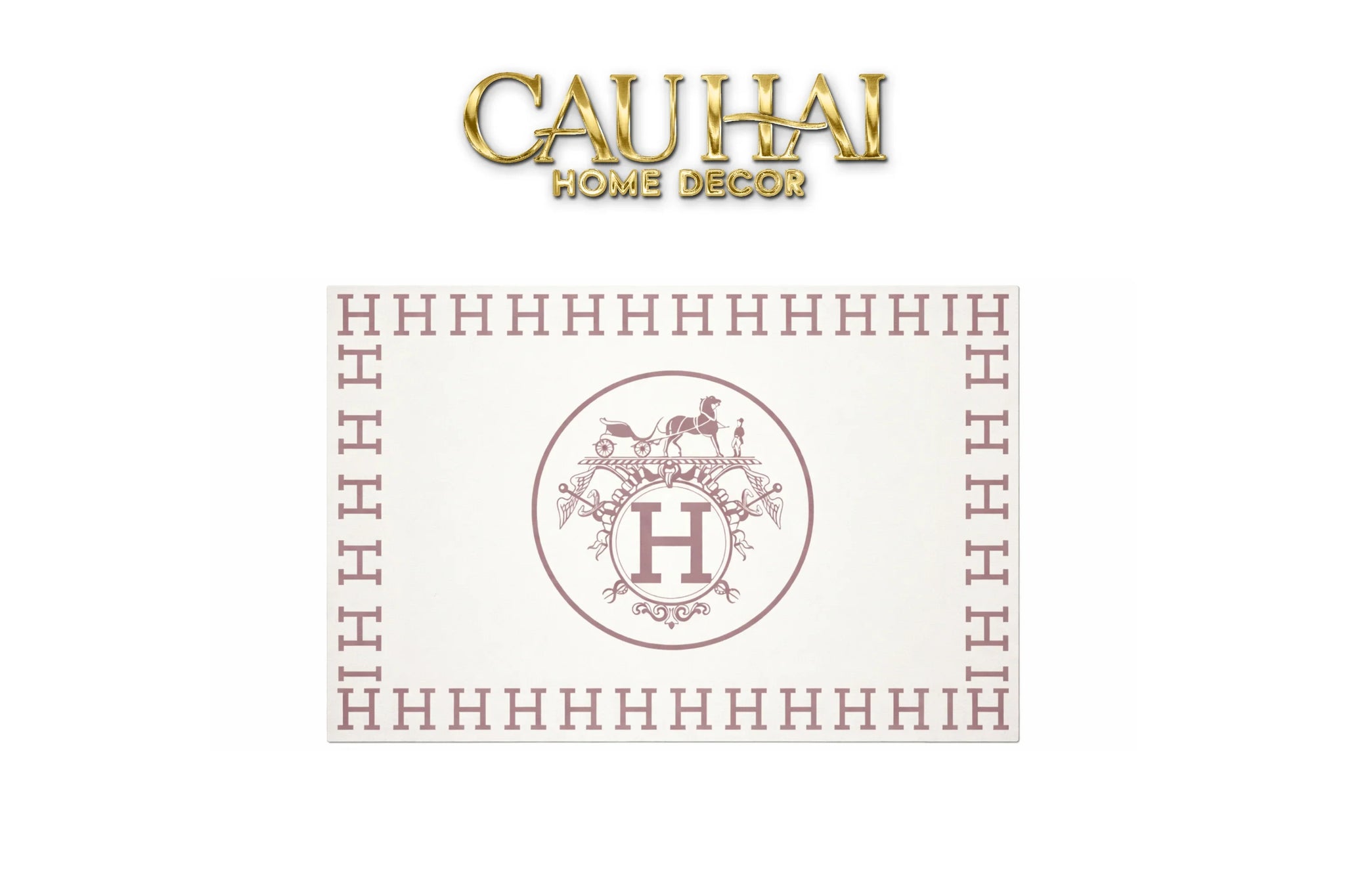 Thảm Cửa Da 60X90 - Iconic White Helios Door Mat-THẢM CỬA-CẬU HAI HOME DECOR