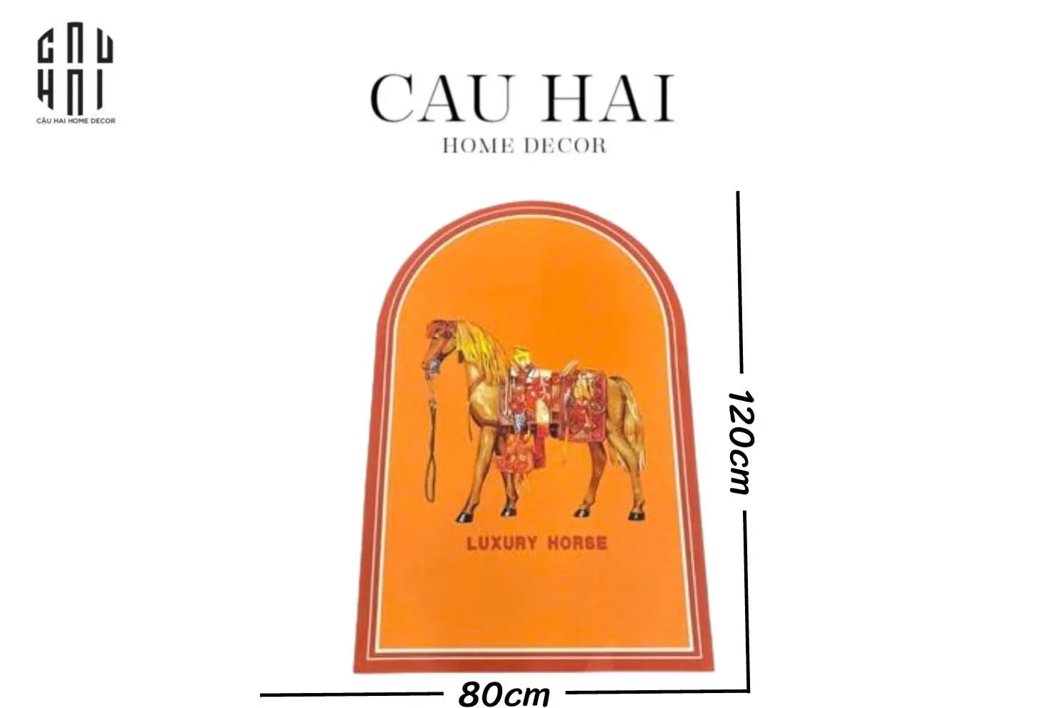 Thảm Cửa Da 80X120 - Mon Petit Cheval-THẢM CỬA-CẬU HAI HOME DECOR