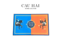 Thảm Cửa Da Cao Cấp 50X80 - OB Dou Polo Horseman-THẢM CỬA-CẬU HAI HOME DECOR