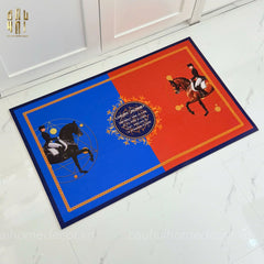 Thảm Cửa Da Cao Cấp 50X80 - OB Dou Polo Horseman-CẬU HAI HOME DECOR