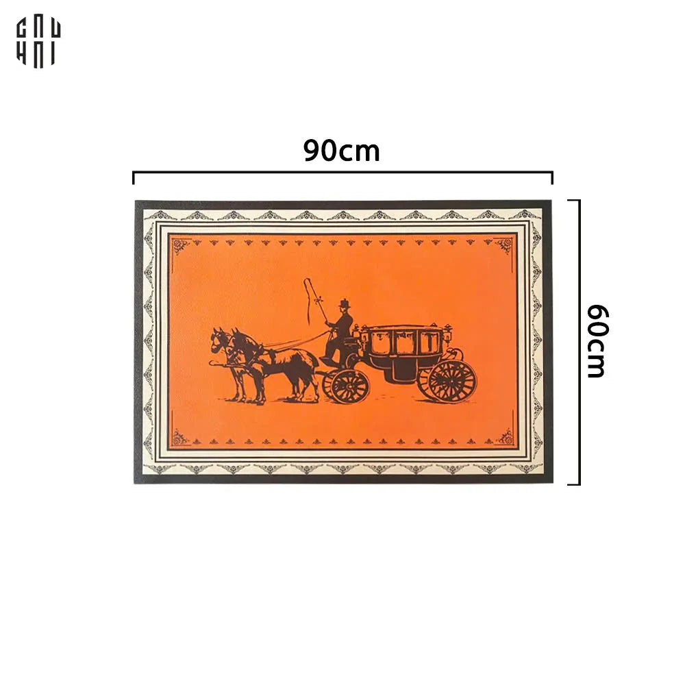 Thảm Cửa Da - Door Mat - 60X90 Ultra Luxury Chariot-THẢM CỬA-CẬU HAI HOME DECOR