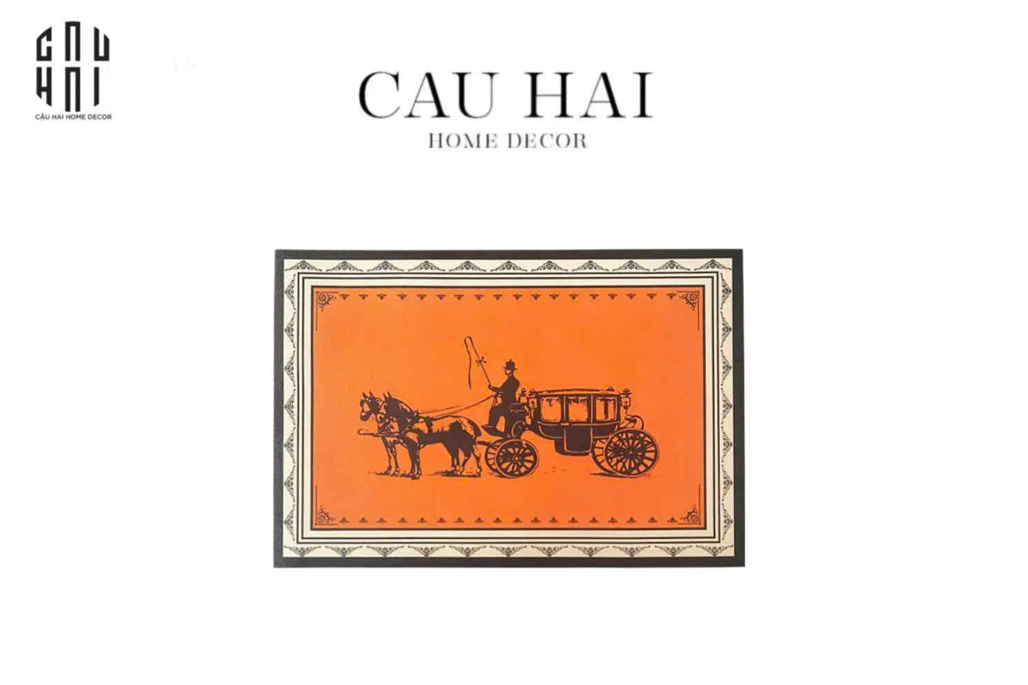 Thảm Cửa Da - Door Mat - 60X90 Ultra Luxury Chariot-THẢM CỬA-CẬU HAI HOME DECOR