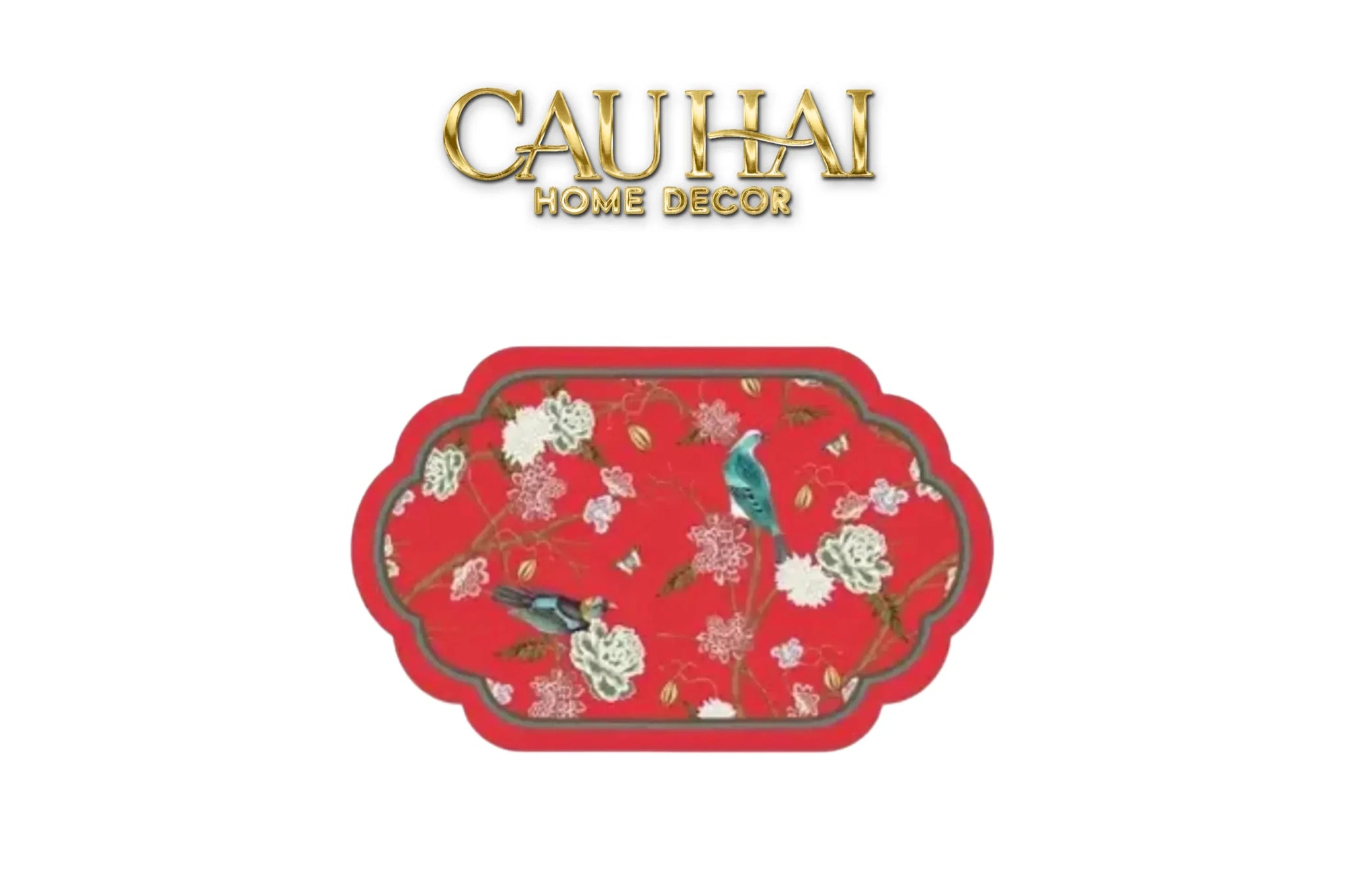 Thảm Cửa Da Thấm Hút Micro-Nappa Gen8 50X80 - Qing Dynasty Crimson Legacy-THẢM CỬA-CẬU HAI HOME DECOR