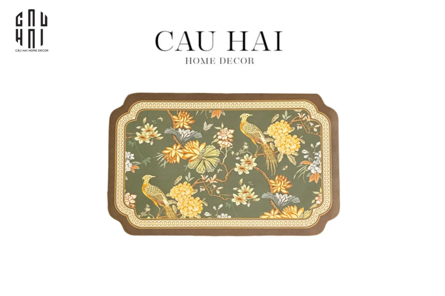 Thảm Cửa Micro Nappa Gen 8 50X80 - Vert Hydrangea Jardin Premium Door Mat-THẢM CỬA-CẬU HAI HOME DECOR