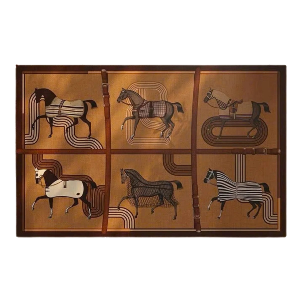 Thảm Cửa Microfiber 50x75 Équestre Héritage Cheval de Voyage-THẢM CỬA-Đối tác tại Trung Quốc theo từng đơn đặt hàng-CẬU HAI HOME DECOR
