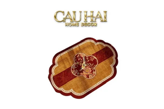 Thảm Cửa Microfiber 50x75 - Ming Dynasty Floral of Fortune - Hỷ Lạc Hoa Khai-CẬU HAI HOME DECOR