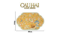 Thảm Cửa Microfiber 50x80 Cam Trendy - Đào Viên Xuân Cảnh-THẢM CỬA-CẬU HAI HOME DECOR