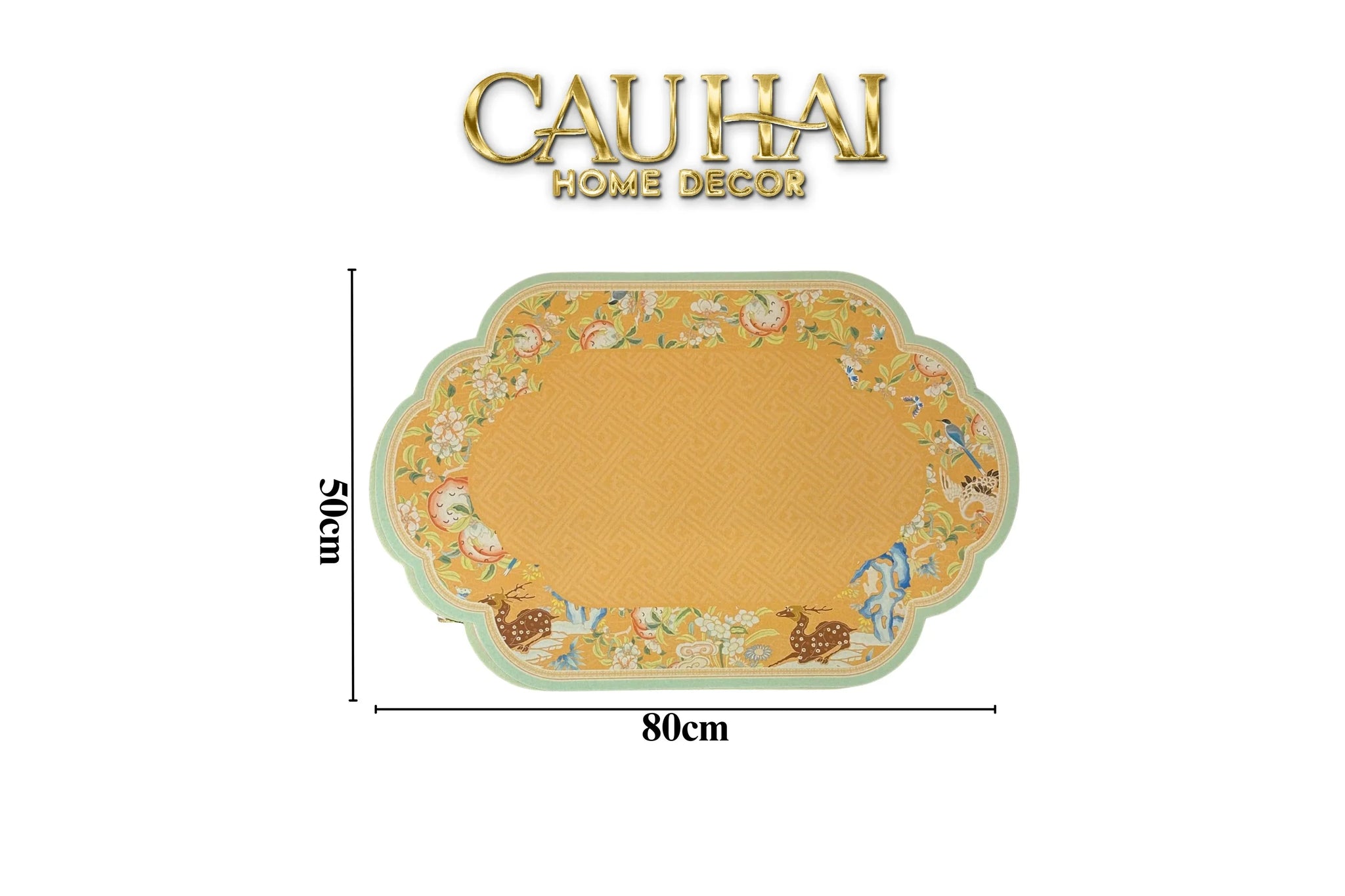 Thảm Cửa Microfiber 50x80 Cam Trendy - Đào Viên Xuân Cảnh-THẢM CỬA-CẬU HAI HOME DECOR