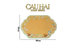Thảm Cửa Microfiber 50x80 Cam Trendy - Đào Viên Xuân Cảnh-THẢM CỬA-CẬU HAI HOME DECOR