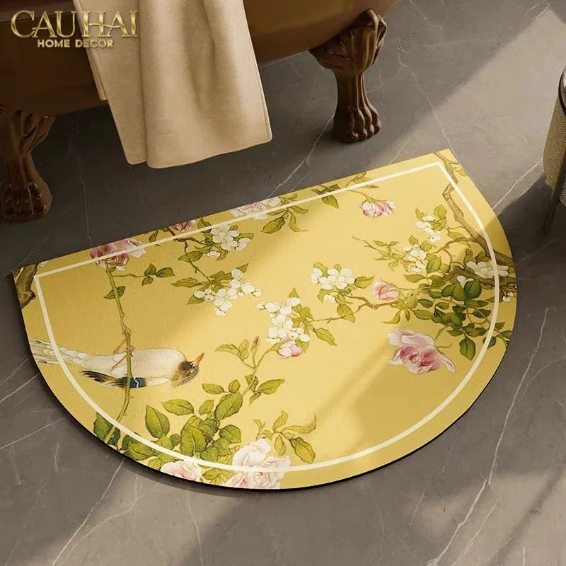 Thảm Cửa Microfiber 50x80 - Kim Nhã Bán Nguyệt-THẢM CỬA-CẬU HAI HOME DECOR