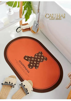 Thảm Cửa Microfiber 60X90 - Bear - Brick Terra Coin-THẢM CỬA-CẬU HAI HOME DECOR