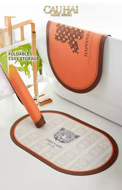 Thảm Cửa Microfiber 60X90 - Bear - Brick Terra Coin-THẢM CỬA-CẬU HAI HOME DECOR