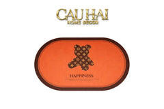 Thảm Cửa Microfiber 60X90 - Bear - Brick Terra Coin-THẢM CỬA-CẬU HAI HOME DECOR