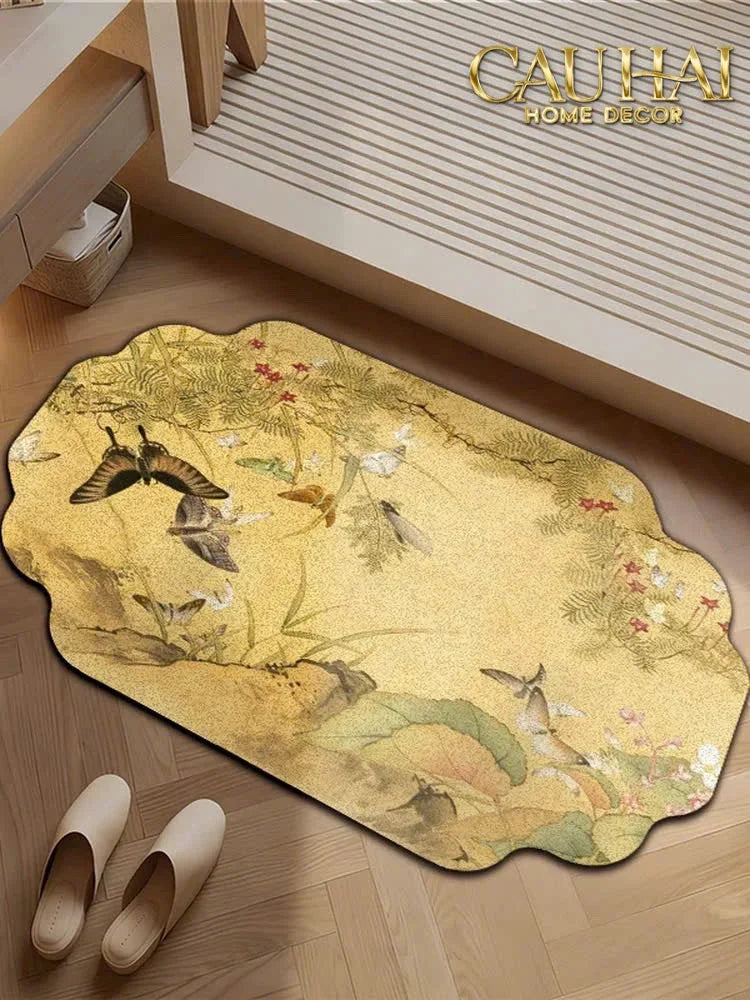 Thảm Cửa Microfiber 60x90 - Hoàng Điệp Kim An-THẢM CỬA-CẬU HAI HOME DECOR