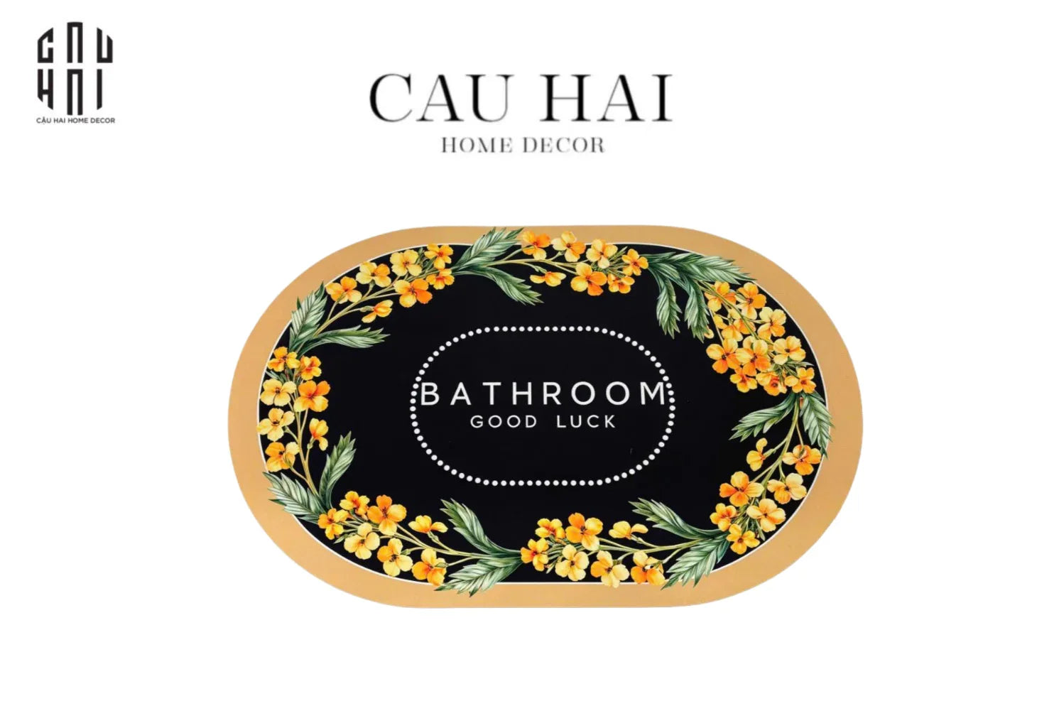 Thảm Cửa Microfiber - Door Mat - 50X80 Brighten Floral-THẢM CỬA-CẬU HAI HOME DECOR