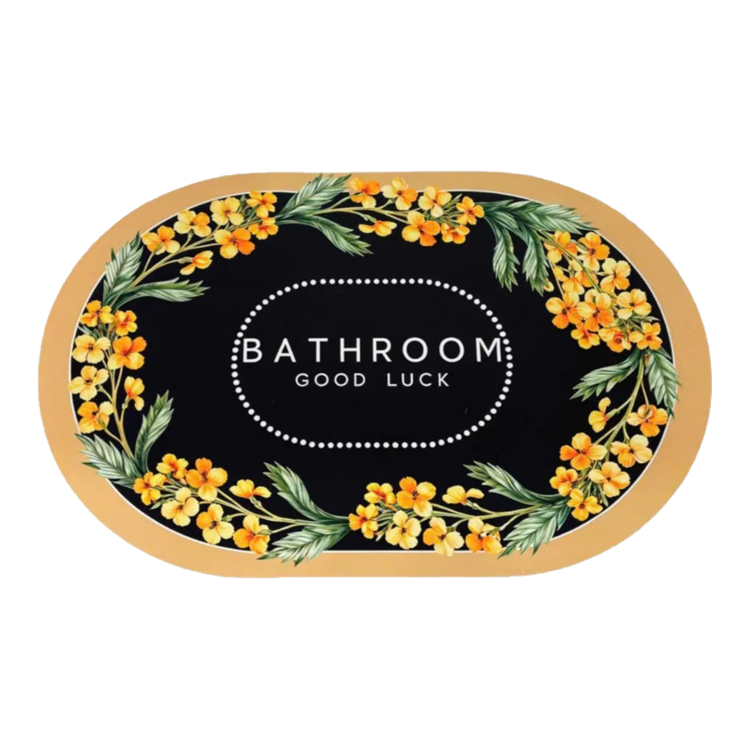 Thảm Cửa Microfiber - Door Mat - 50X80 Brighten Floral-THẢM CỬA-Đối tác tại Trung Quốc theo từng đơn đặt hàng-CẬU HAI HOME DECOR