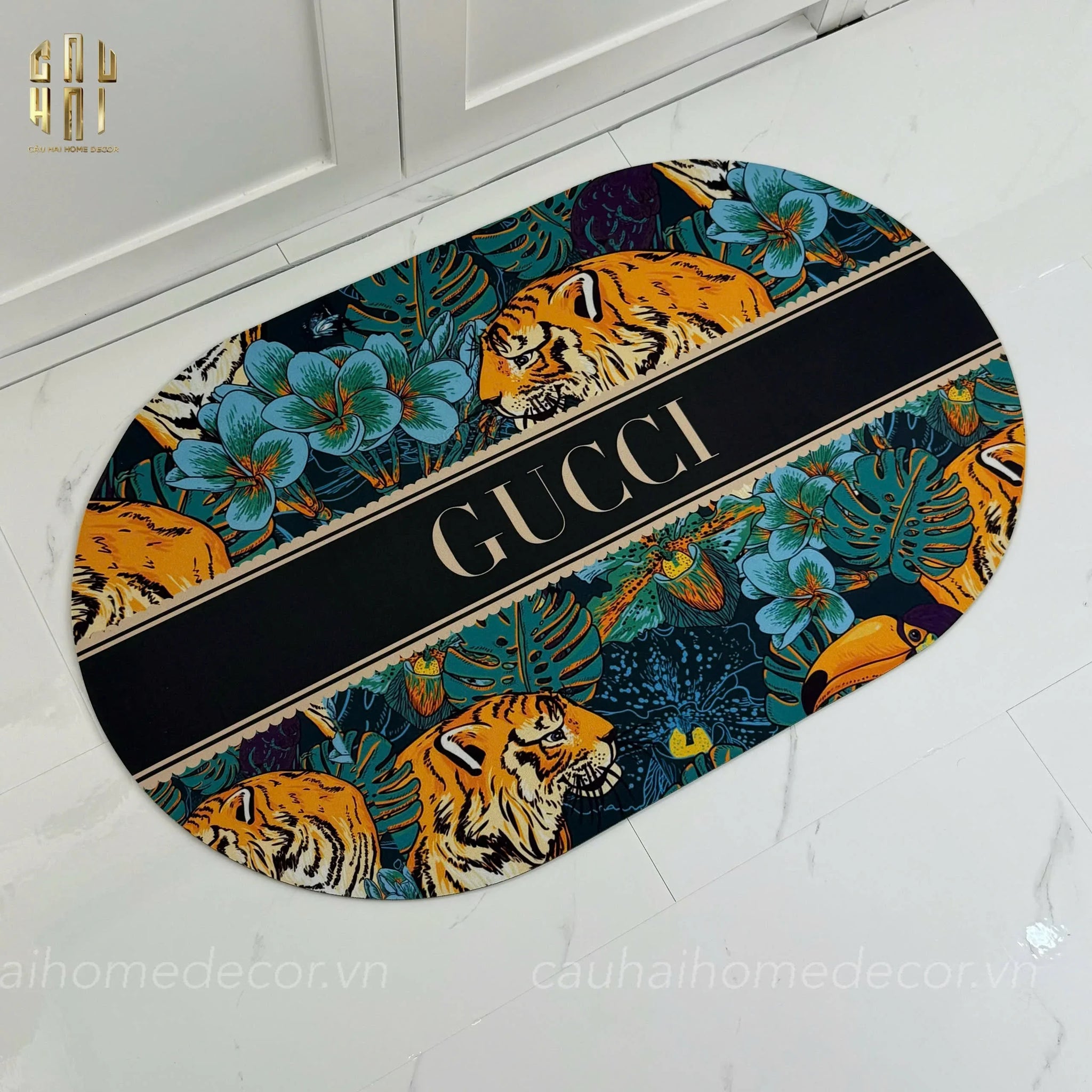 Thảm Cửa Microfiber Gen 7 50X80 - Wild Chic Gg Door Mat-THẢM CỬA-CẬU HAI HOME DECOR