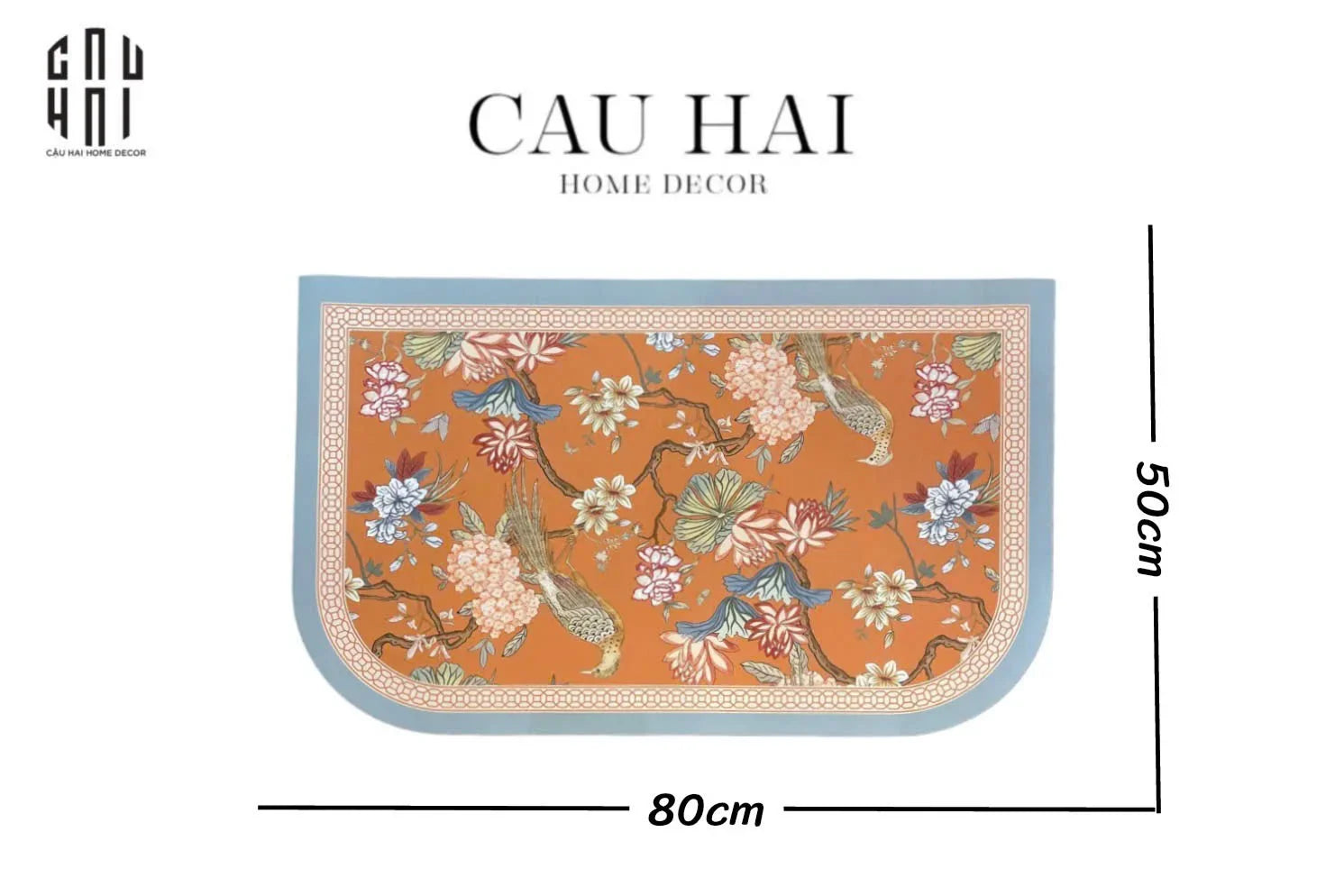 Thảm Cửa Microfiber Gen7 50X80 Bird Of Dynasty-THẢM CỬA-CẬU HAI HOME DECOR