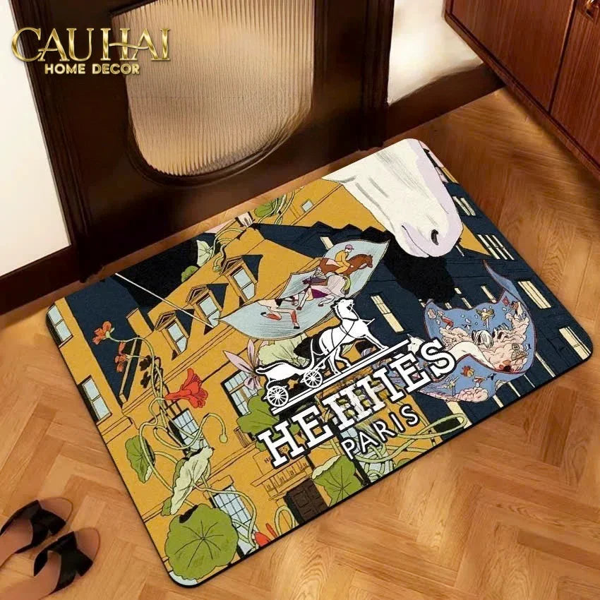 Thảm Cửa Microfiber Gen7 50X80 - Les Rêveries Parisiennes-CẬU HAI HOME DECOR