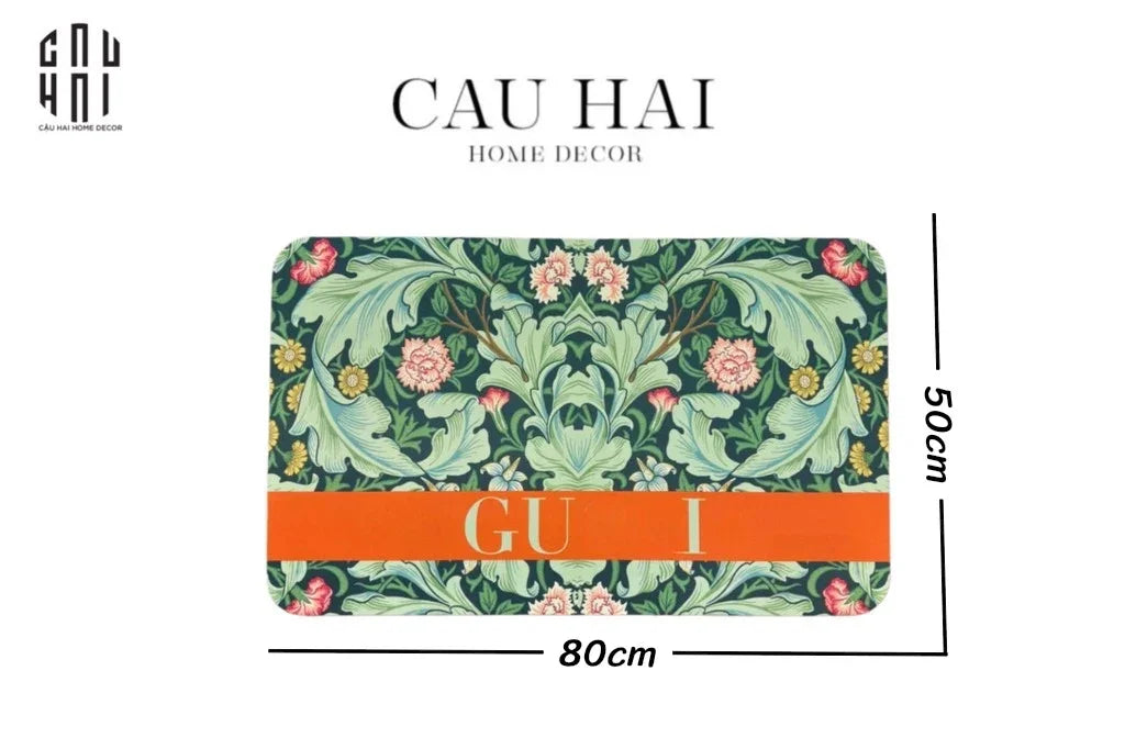 Thảm Cửa Microfiber Gen7 50X80 - Tropical Botanica GG-THẢM CỬA-CẬU HAI HOME DECOR