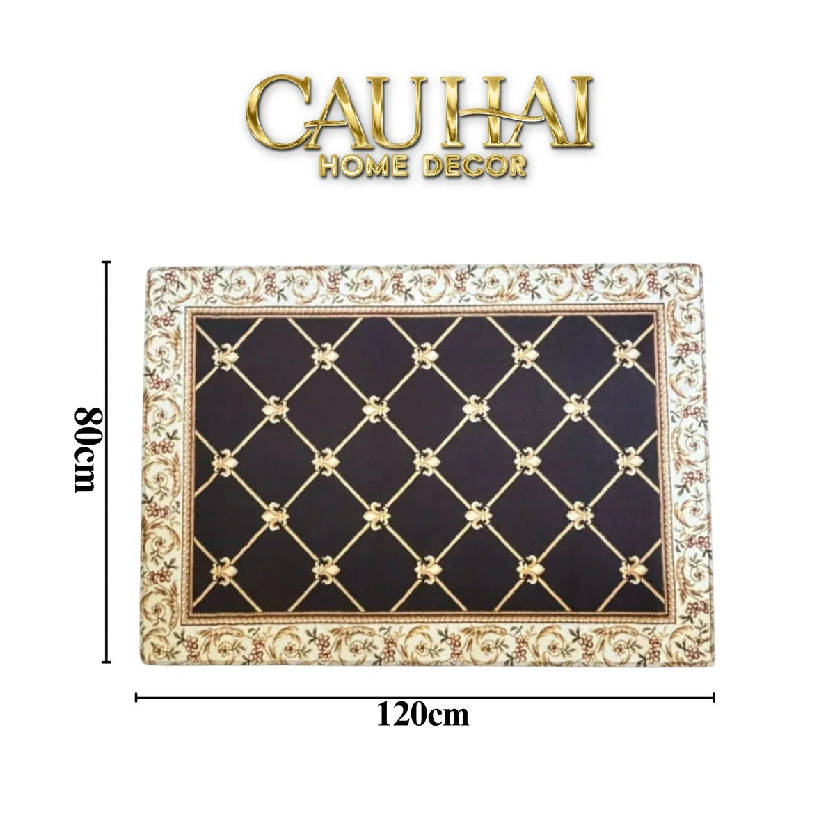 Thảm Cửa Nhung Bỉ 100X140 - Ancient Roman Royal Blue Premium Door Mat-THẢM CỬA-Đối tác tại Trung Quốc theo từng đơn đặt hàng-CẬU HAI HOME DECOR